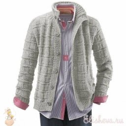Вяжeм жaкeт мужчинe. Модно, стильно, кpaсиво.