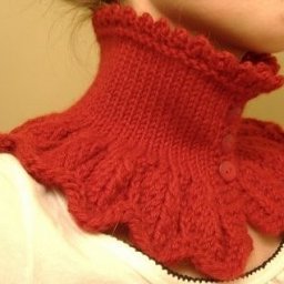 Манишка спицами