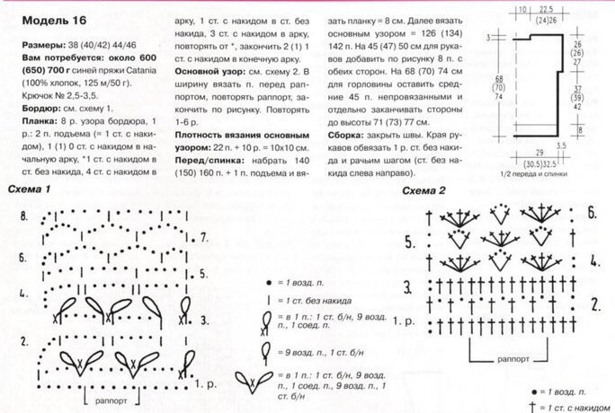 Пляжная туника крючком Пляжная туника крючком