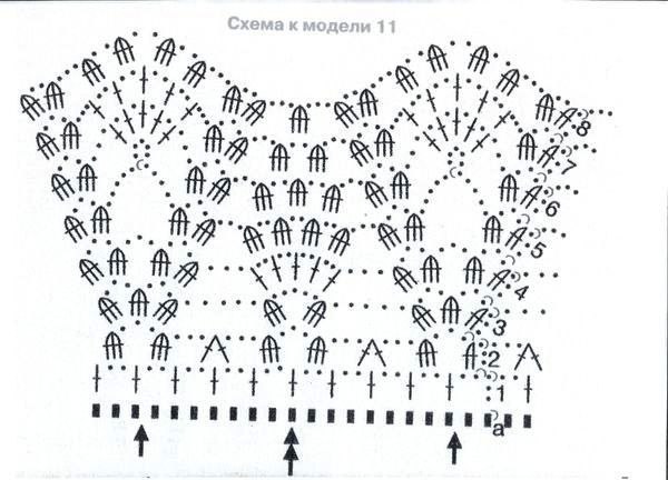 Схемы для милых вязаных воротничков