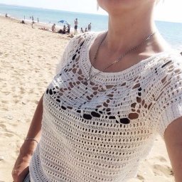 Топ филейной вязкой