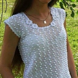 Топ филейным узором