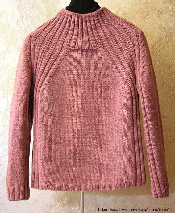 Вяжем пуловер спицами