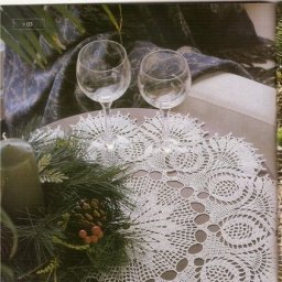 Ажурная салфетка крючком