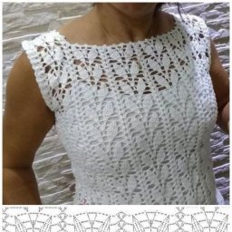 Летний топ крючком