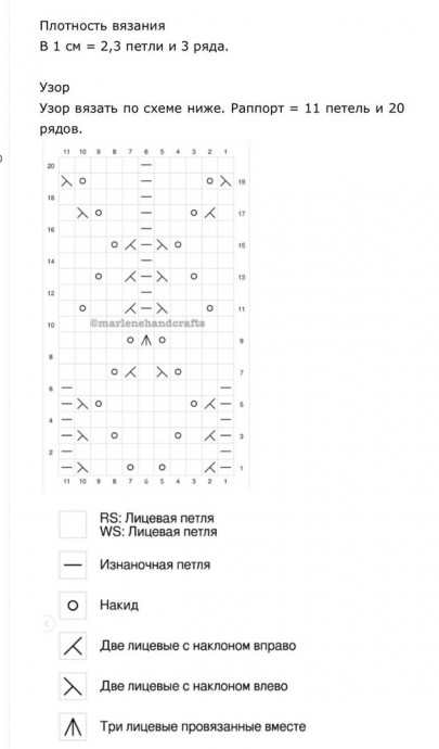 Митенки с орнаментом, вяжем нежный аксессуар,