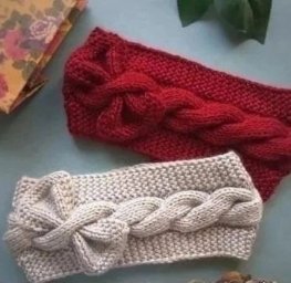 Повязка с бантом для девочки