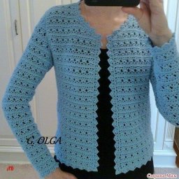Жакет крючком