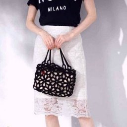 Ажурная сумочка, вяжем крючком