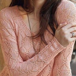 Ажурный узор спицами