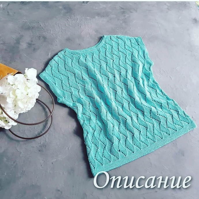 Модная кофточка спицами