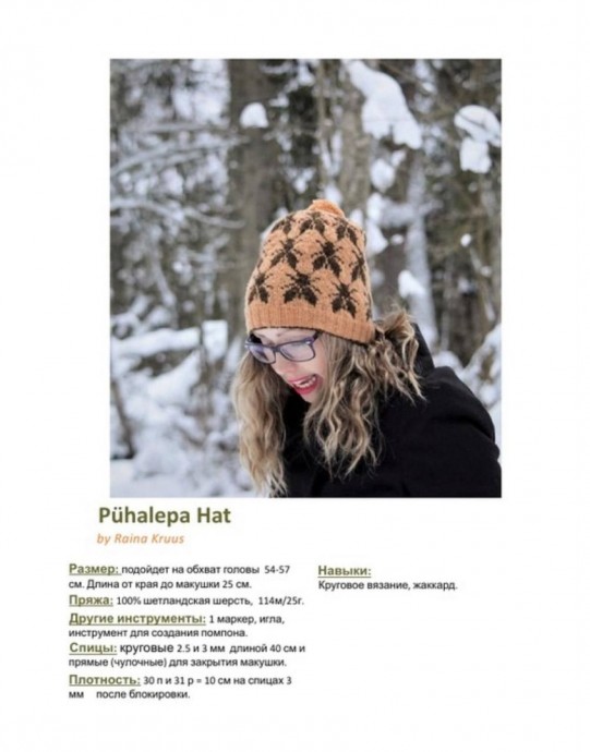 Шапка Pühalepa от Raina Kruus Шапка Pühalepa от Raina Kruus
