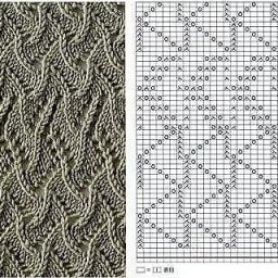 Симпатичный узор спицами