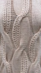 Узор «фантазийная коса» спицами