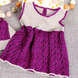 Вяжем детское платье