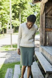 Джемпер спицами Emery от Michel Wang