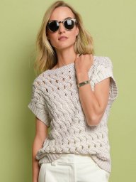 Интересный топ спицами