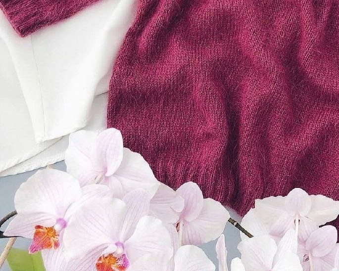 Джемпер из пуха норки