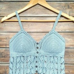Летний топ крючком