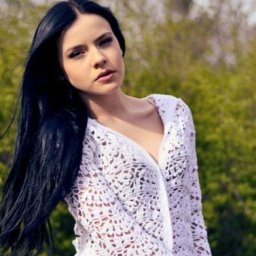 Стильный костюм крючком