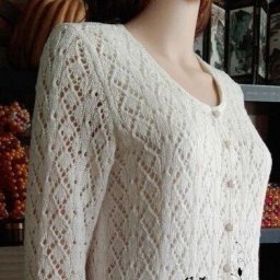 Узор спицами для очаровательной кофточки