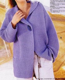 Повседневный жакет, вяжем спицами