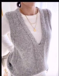 Красивый жилет спицами