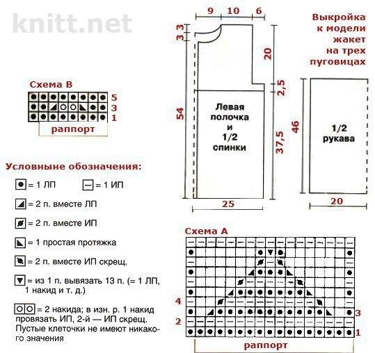 Жакет с оригинальным узором Жакет с оригинальным узором