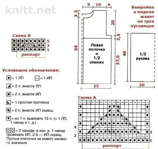 ​Жакет с оригинальным узором