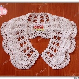 Вяжем ажурный воротничок, МК