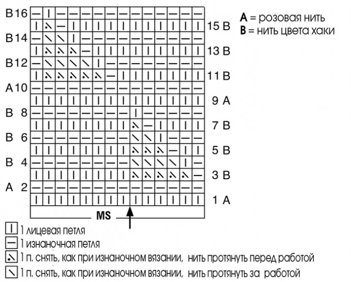 Пуловер с двухцветным структурным узором (для высоких женщин)