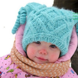 Детская зимняя шапочка