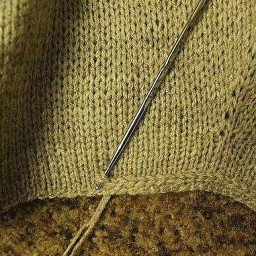 Обвязка края лицевой глади