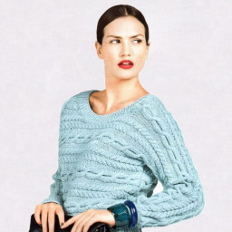 Изысканный джемпер спицами