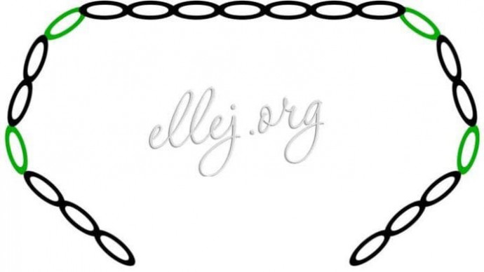 Круглая кокетка реглан для кардигана со стрекозами