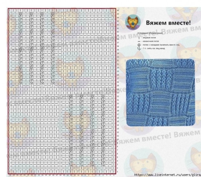Пуловер, связанный геометрическим узором Пуловер, связанный геометрическим узором