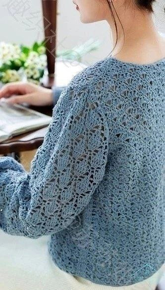 Узор для кофточки крючком Узор для кофточки крючком