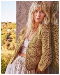 Интересный жакет крючком