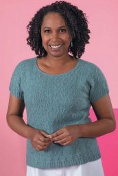 Летняя кофточка футболка спицами «Patio Nights»