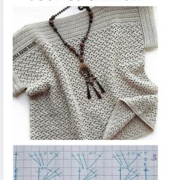 Стильный топ крючком