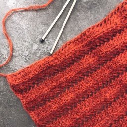 Узор спицами "Ёлочка"