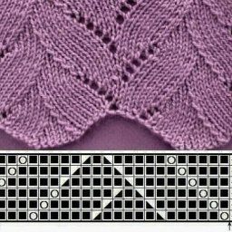 Узор в копилочку, вяжем спицами