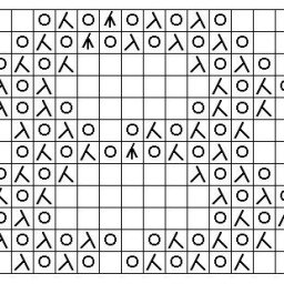 Узоры в копилку: ажурные цифры спицами