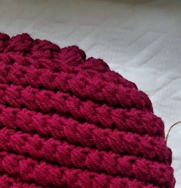 Шапка "Чалма", вжем спицами