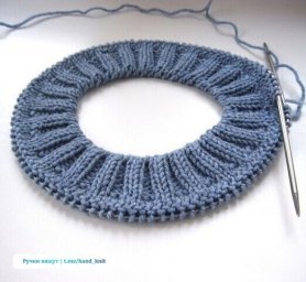 Имитация пришивной горловины