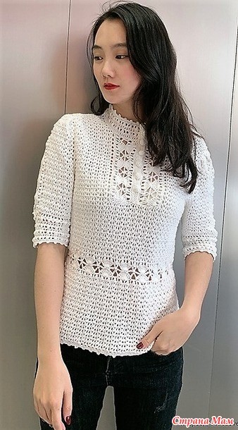 Рубашка, связанная крючком Рубашка, связанная крючком