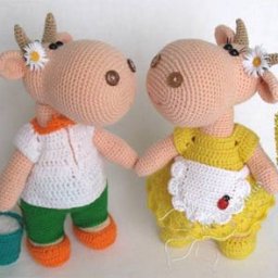 Вяжем очаровательную парочку игрушек