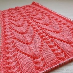 Ажурный узор спицами для круглой кокетки