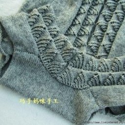 Интересный узор спицами