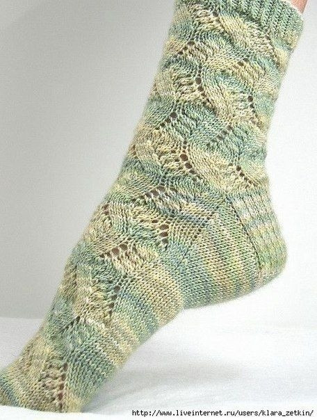 Ажурные носки спицами Ажурные носки спицами